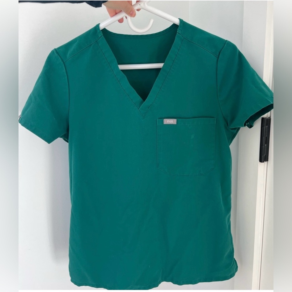 FIGS Catarina One-Pocket Scrub Top Hunter Size XS